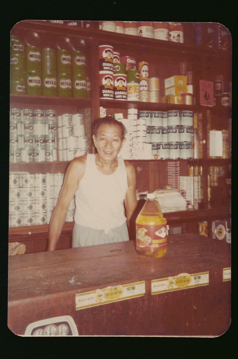 Man at provision shop