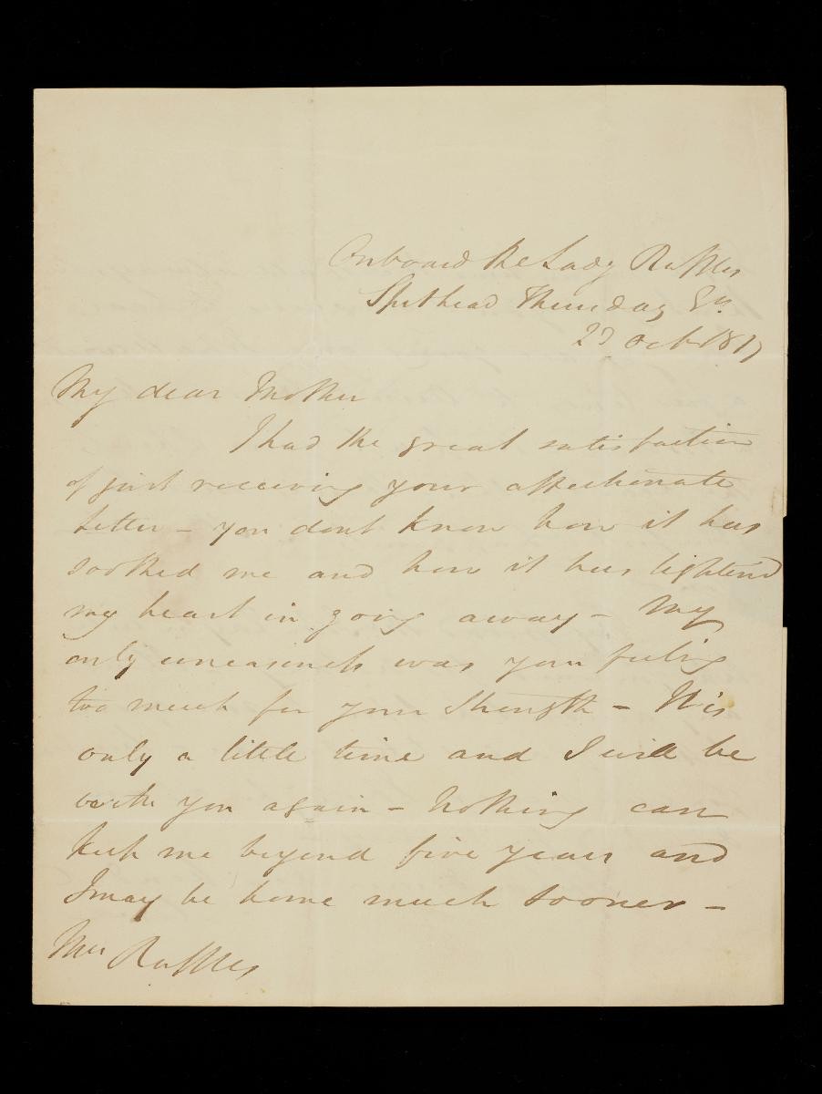 Thomas Stamford Raffles to Ann Raffles