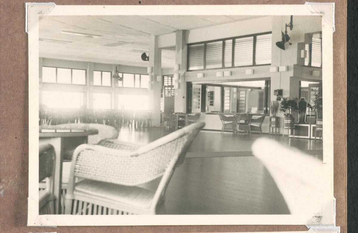 The interior of the Singapore Swimming Club