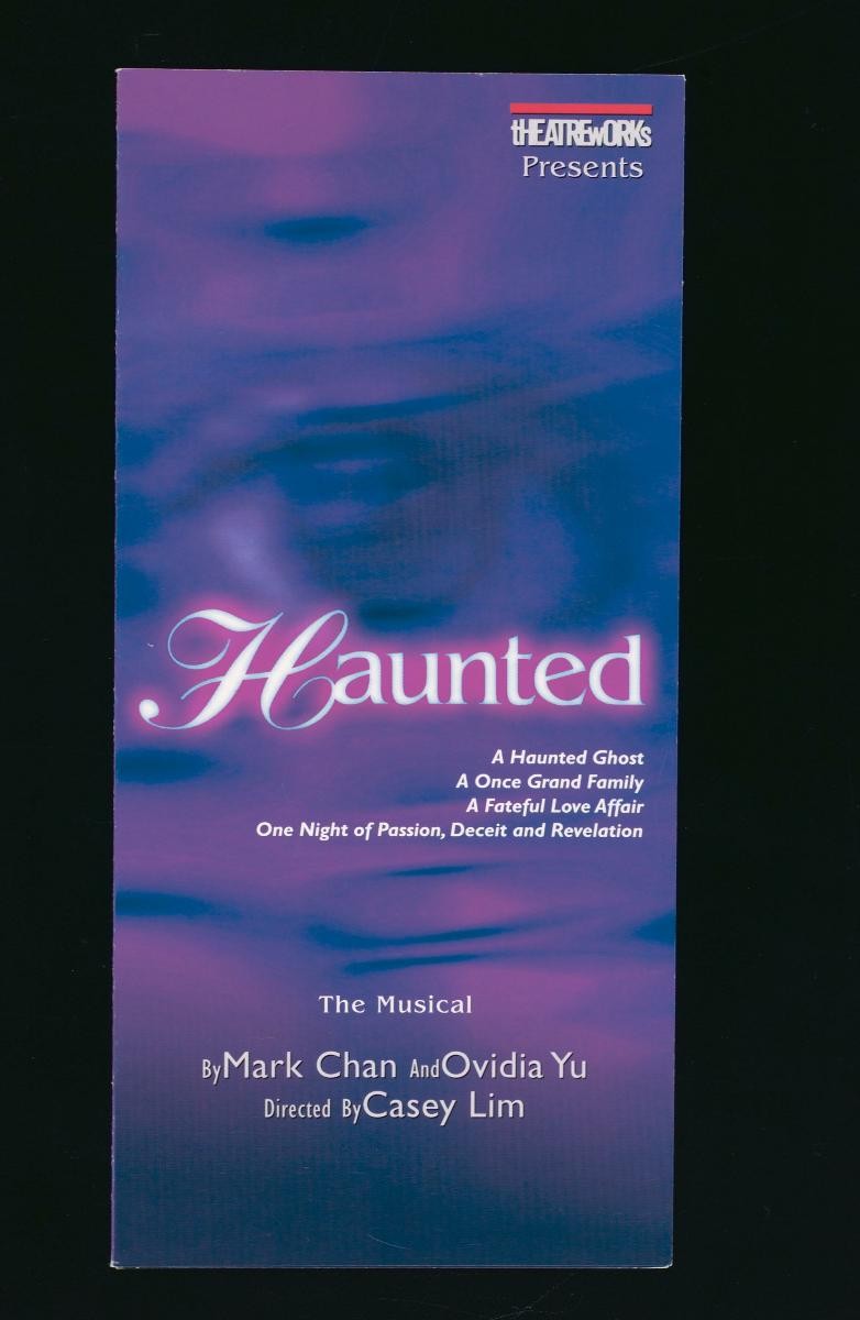Flyer for the TheatreWorks’ production, ‘Haunted’