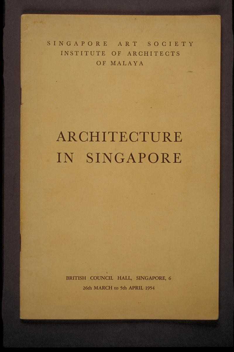 Book entitled 'Architecture in Singapore'