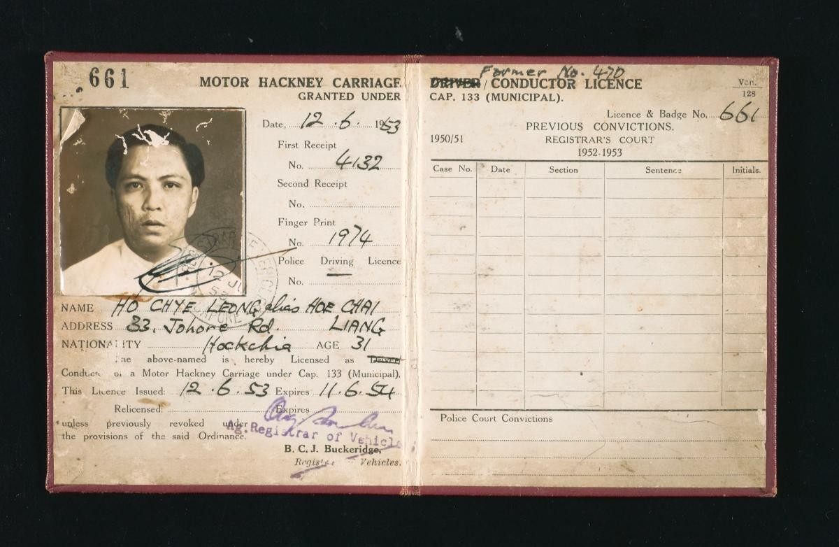 Motor hackney carriage conductor licence