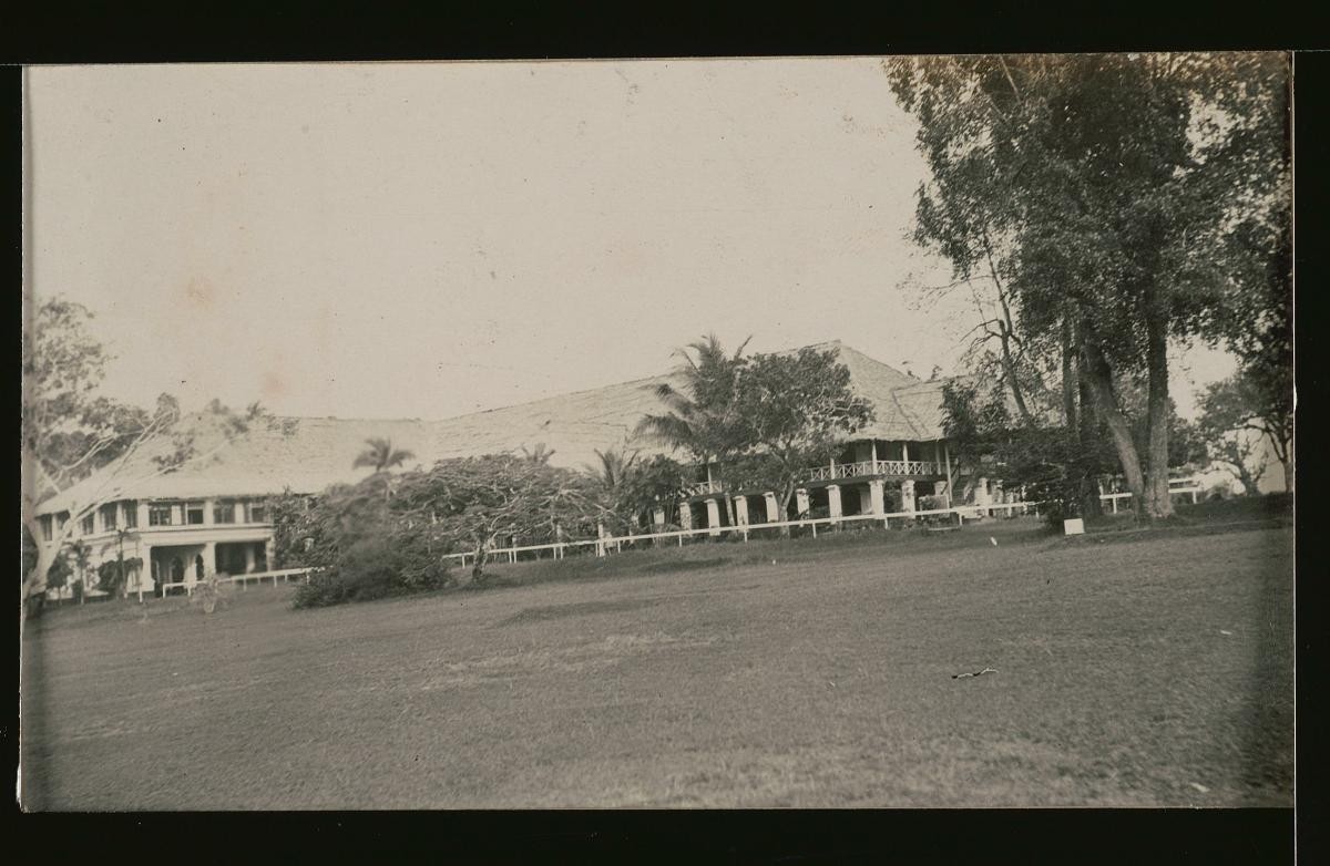 Picture postcard of the Tanglin Barracks Officers’ Mess