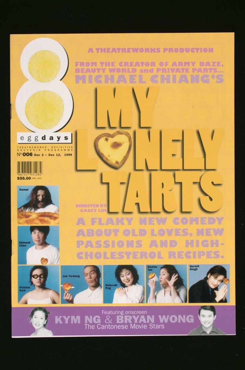Programme booklet for the TheatreWorks’ production, ‘My Lonely Tarts’