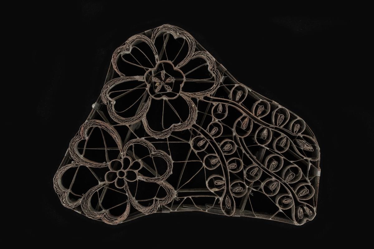 Floral and leaves stamp