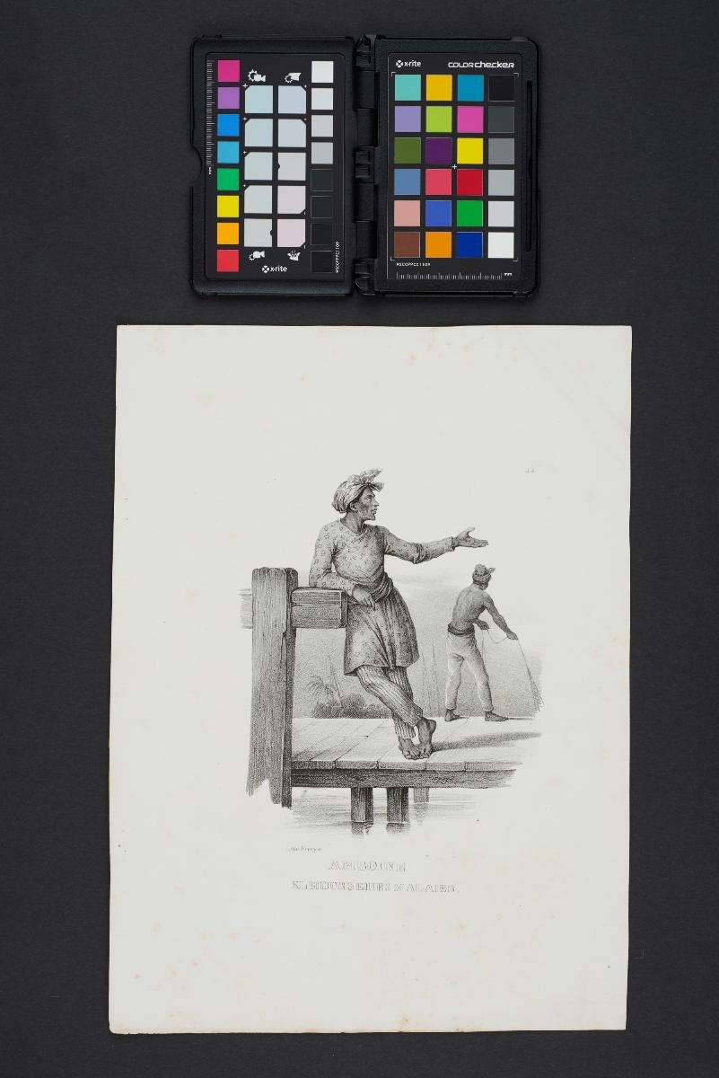 Print featuring man from Ambon