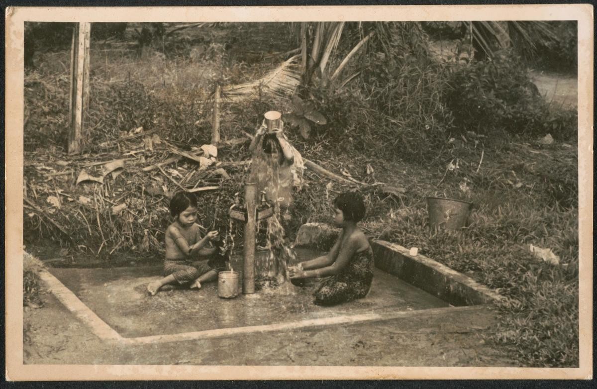 Children bathing