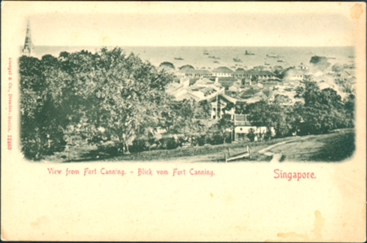 View from Fort Canning - Blick vom Fort Canning.