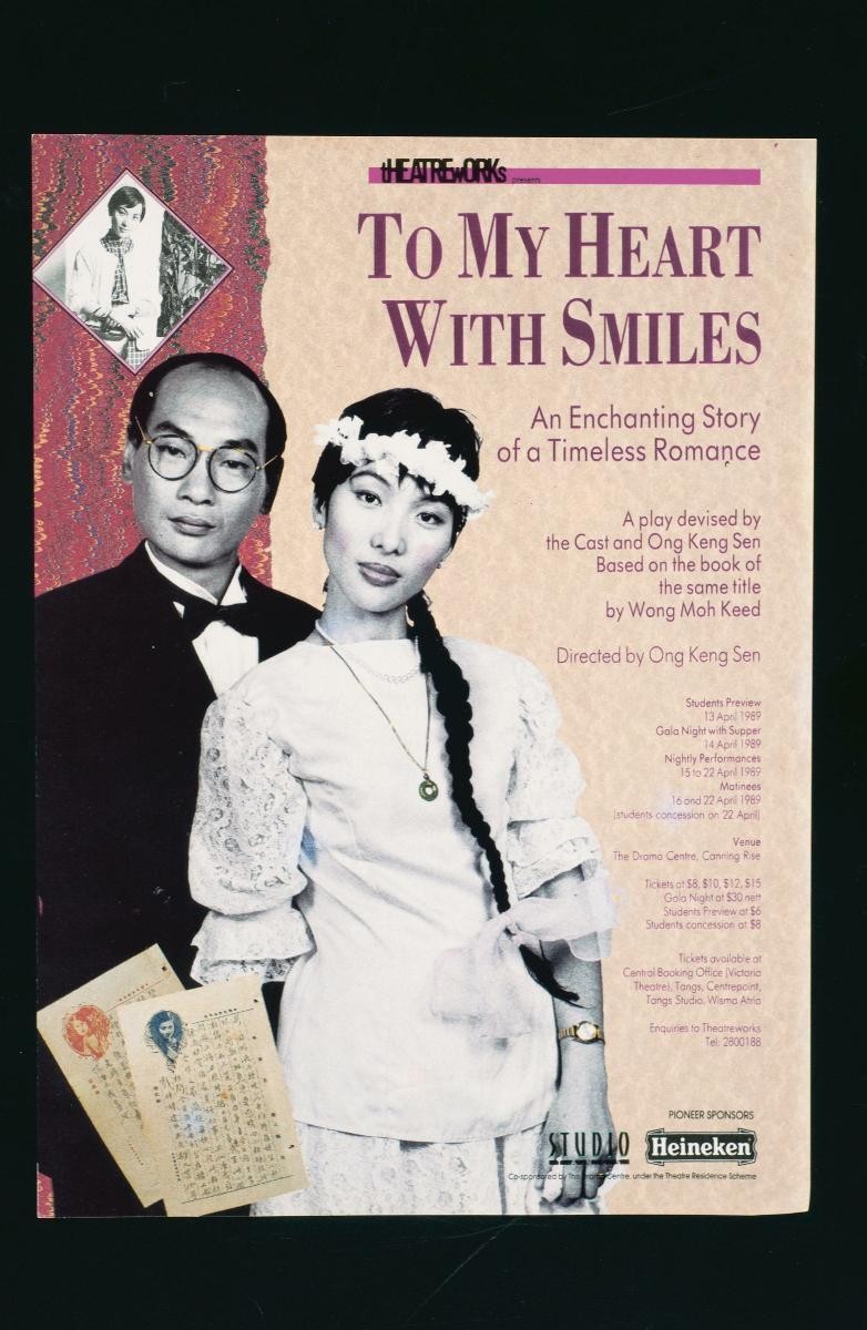 Flyer for the TheatreWorks’ production, ‘To My Heart With Smiles’
