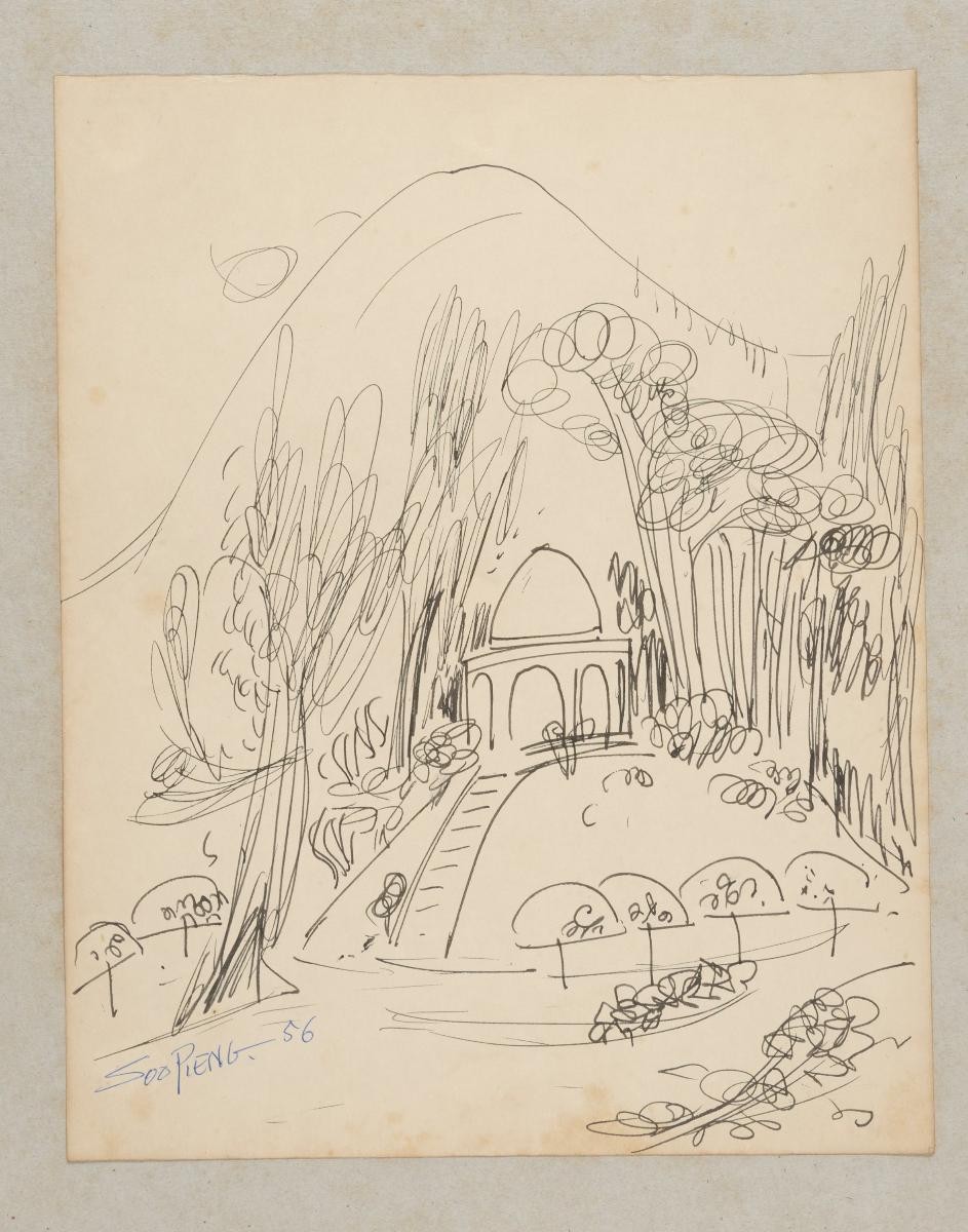 Untitled (Structure on A Hill Surrounded by Trees)