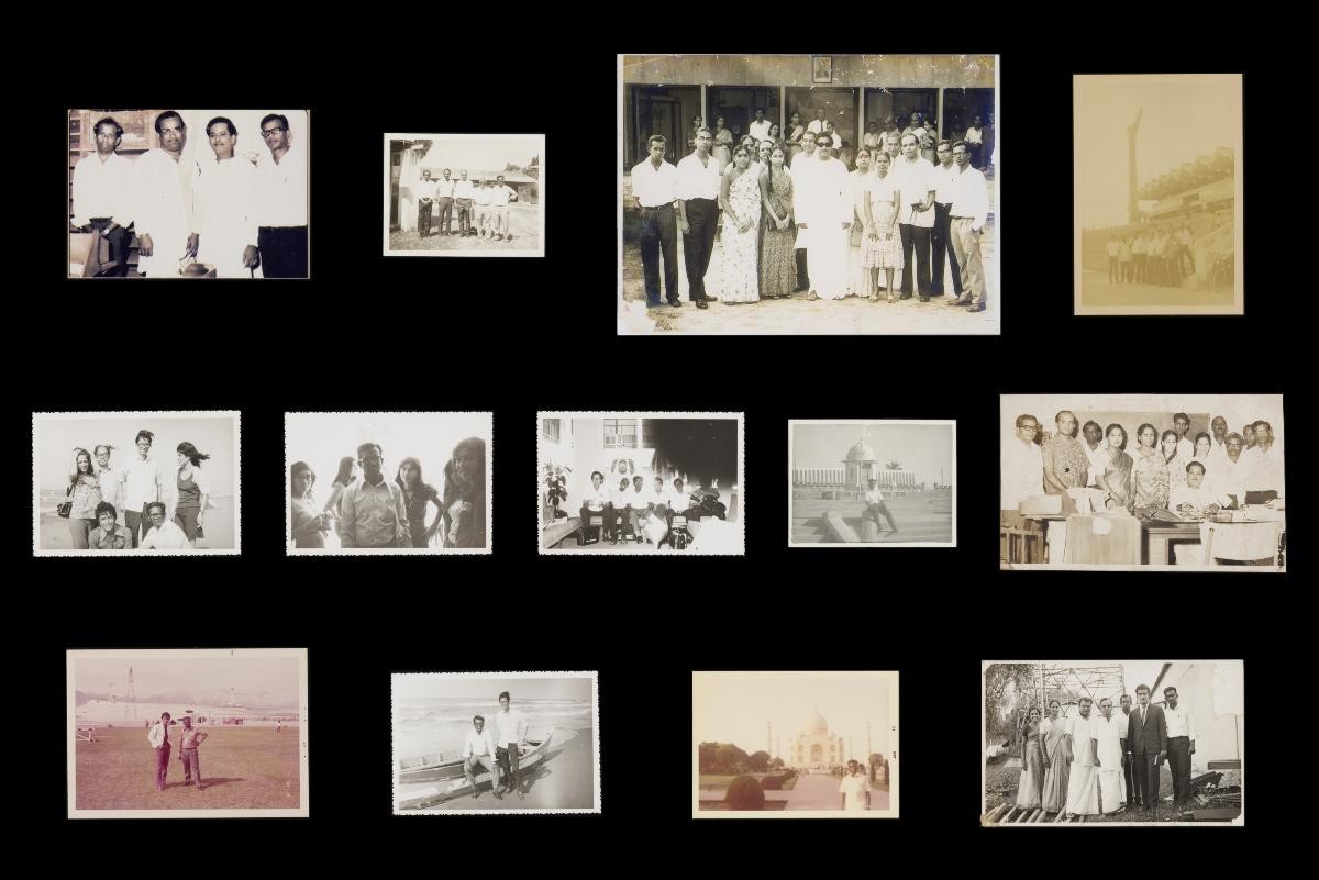 A group of 13 photographs illustrative of Mr P Krishnan’s writing and radio careers as well as travels overseas