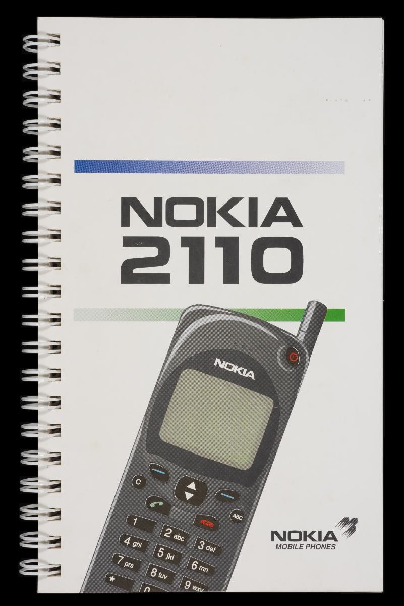 Instruction manual for Nokia 2110 mobile phone