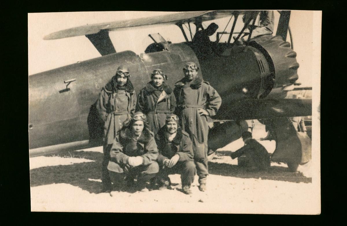 Pilots with aircraft