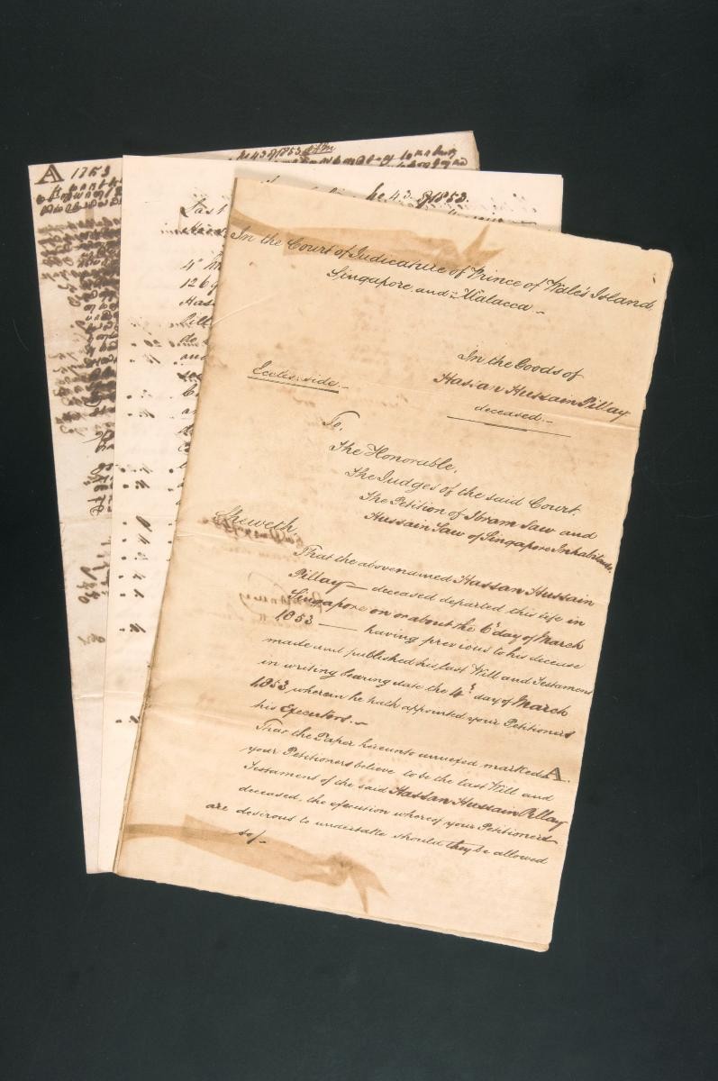 Petition of Ibram Saw and Hussain Saw concerning the estate of Hassan Hussain Pillay