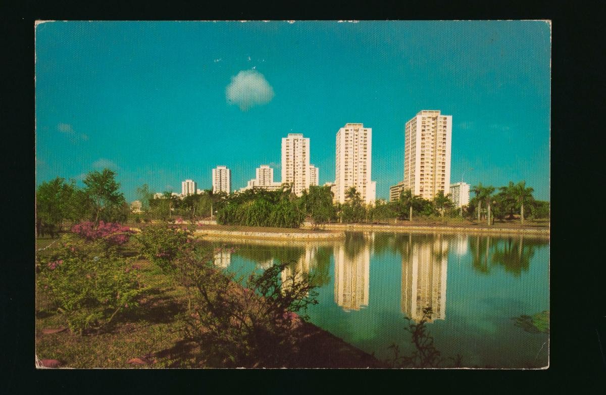 The East Coast Park swimming lagoon and the Marine Parade public housing estate