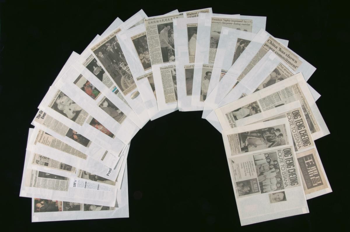 Press cuttings about Mr. Ong Teng Cheong