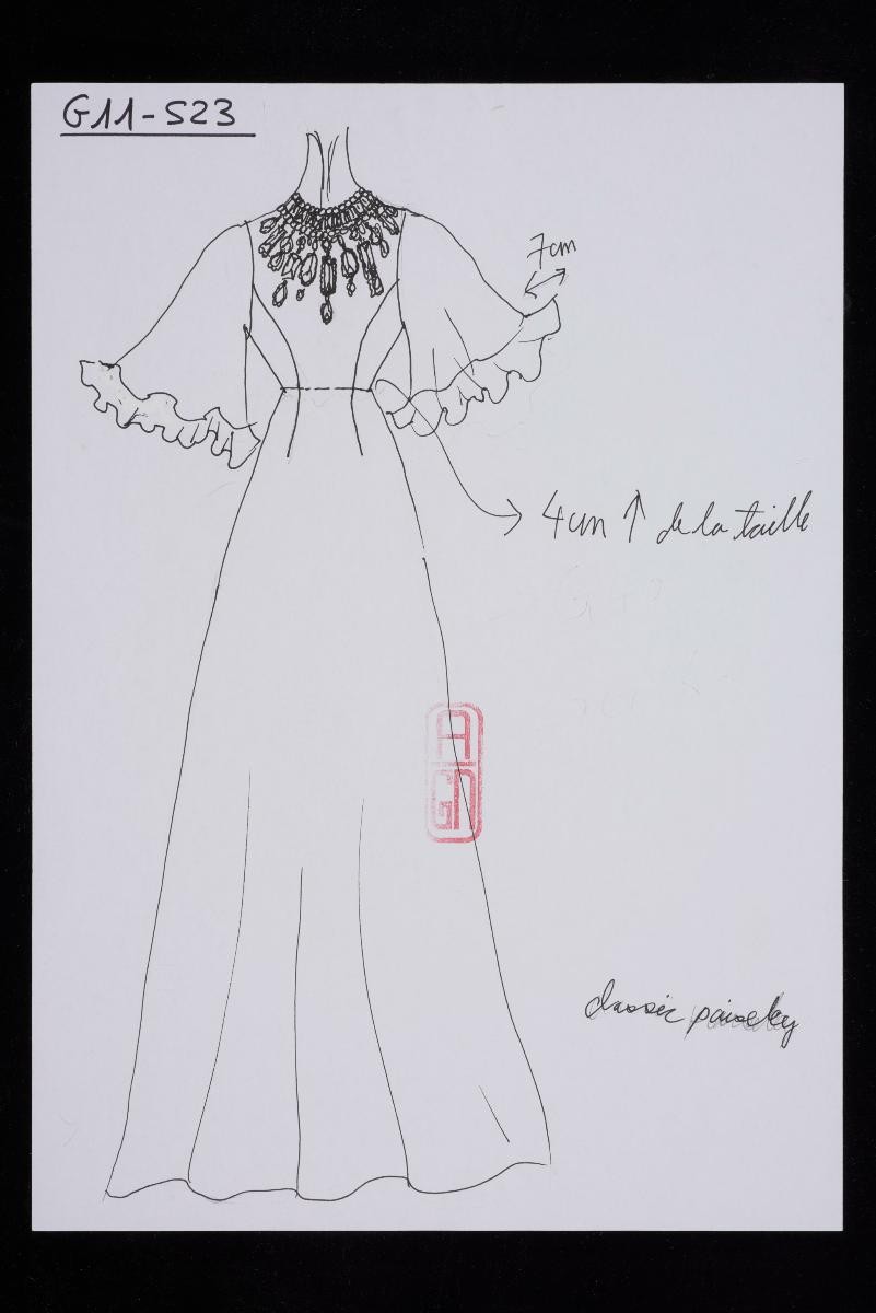 Original sketches from Andrew Gn Spring/Summer 2023 collection