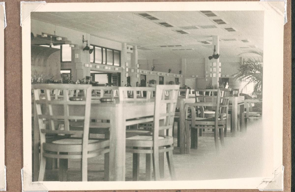 The interior of the Singapore Swimming Club
