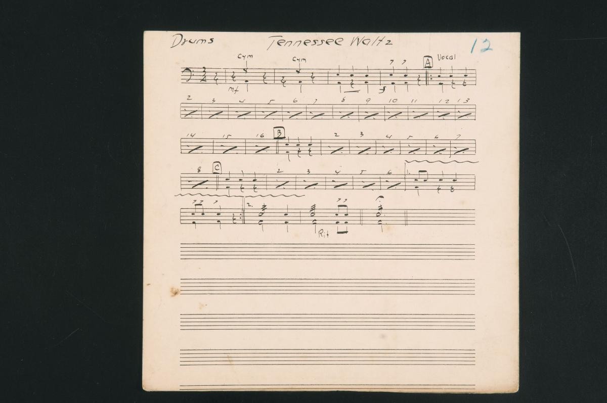 'Tennessee Waltz' music score