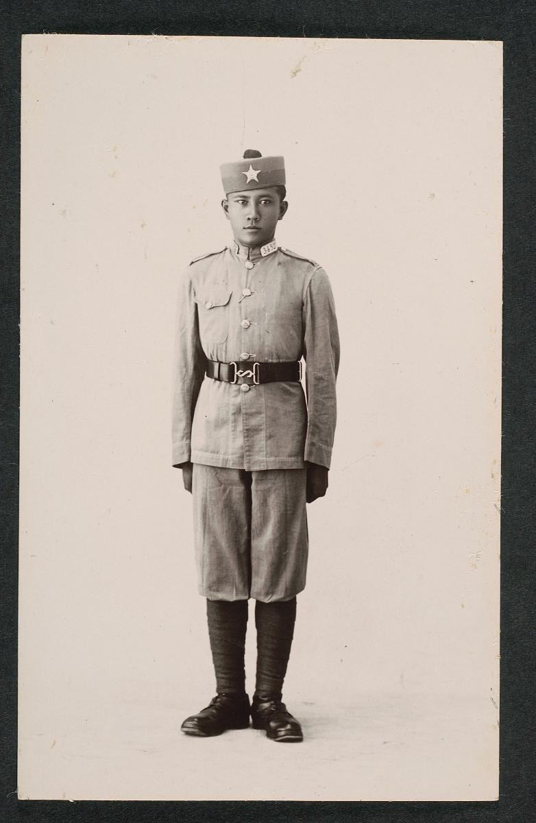 Portrait of a Malay soldier