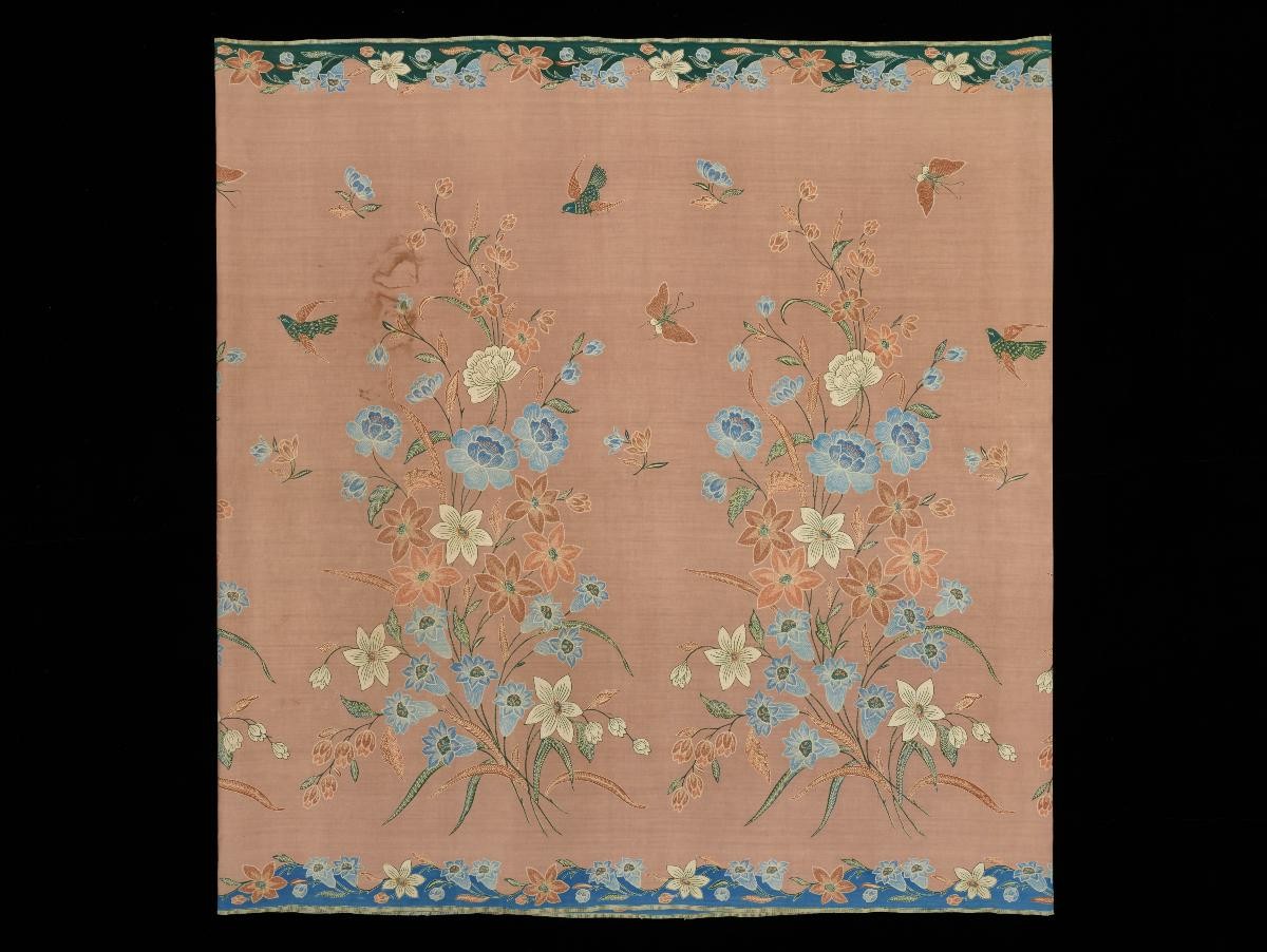 Blue and pale pink sarong