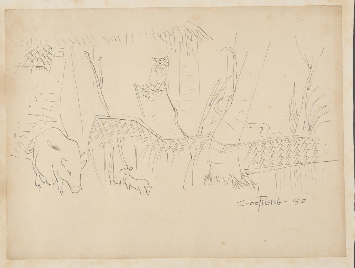 Untitled (Mother Boar with Two Piglets)