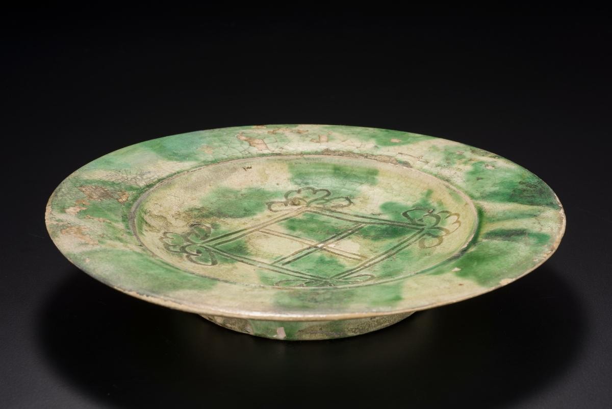 Dish with lozenge motif