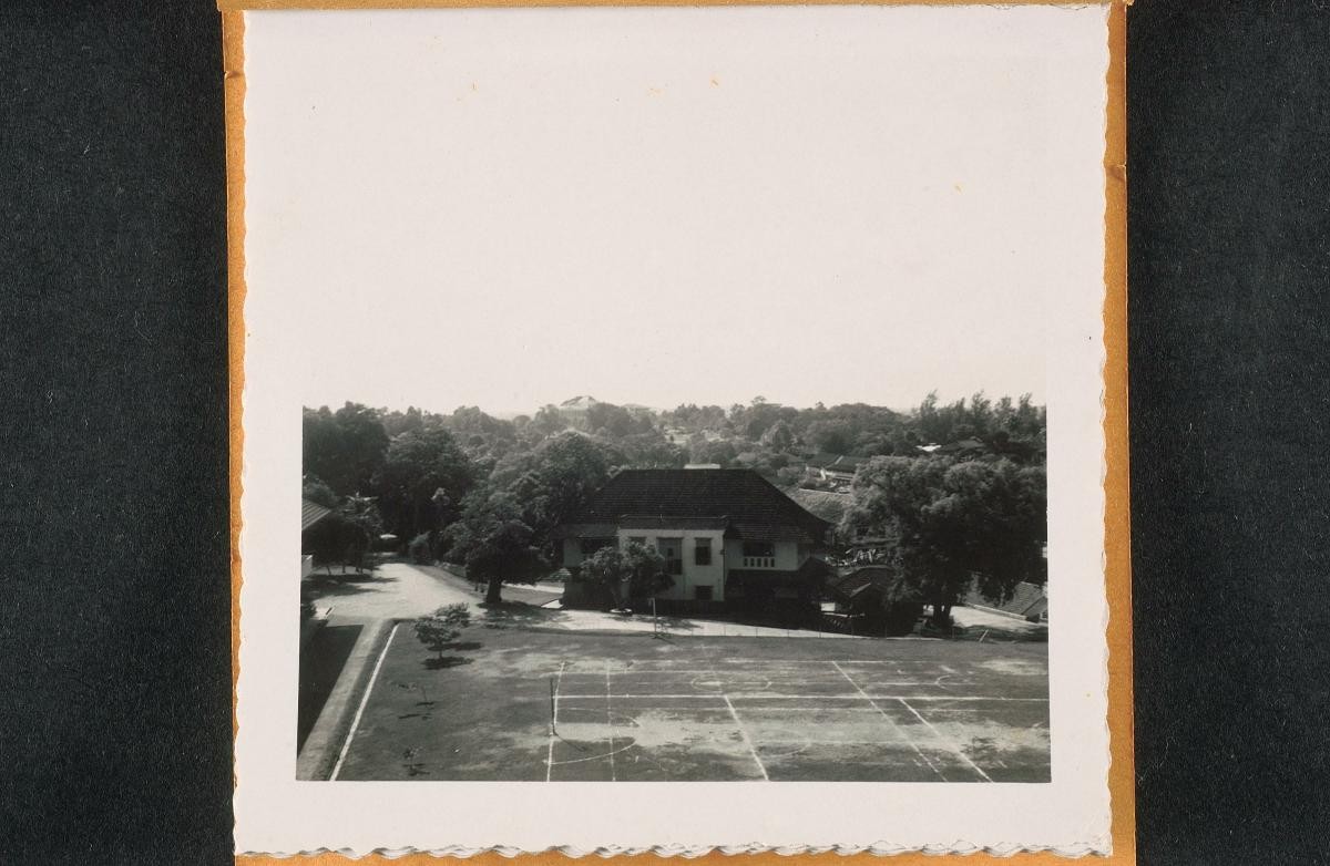Aerial view of a house