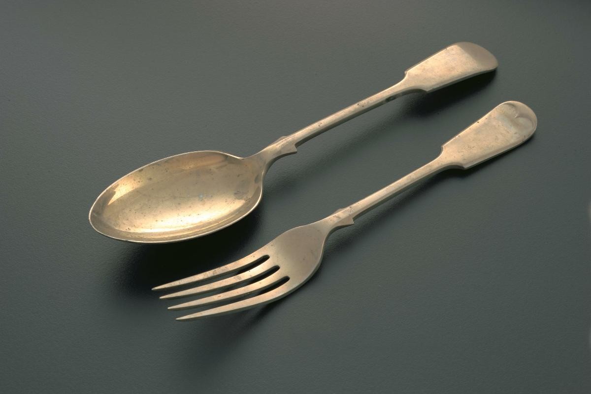 A pair of fork and spoon