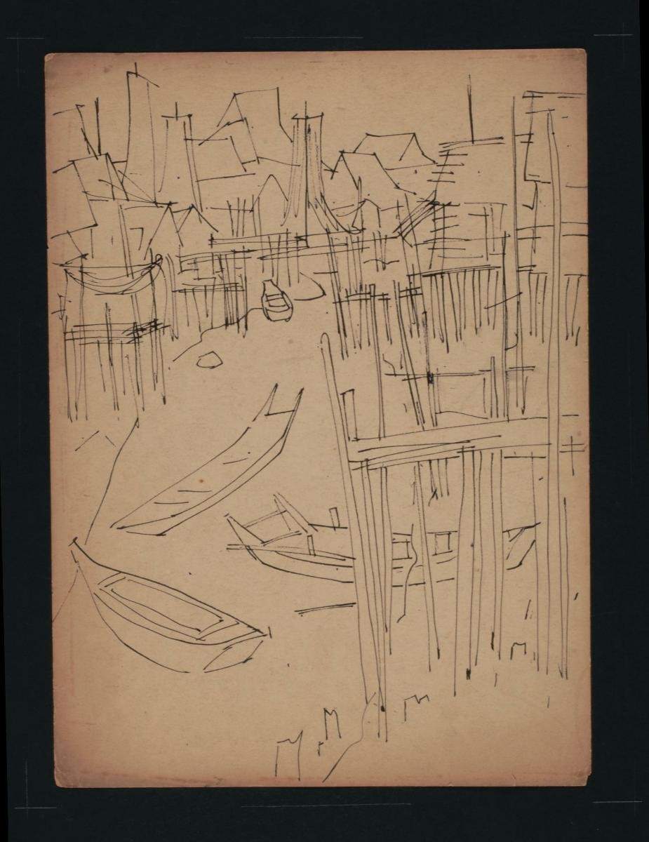 Untitled (Four Boats in Kampung)