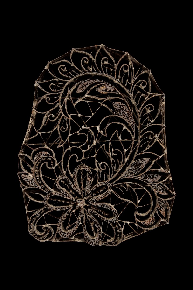 Floral and leaves stamp