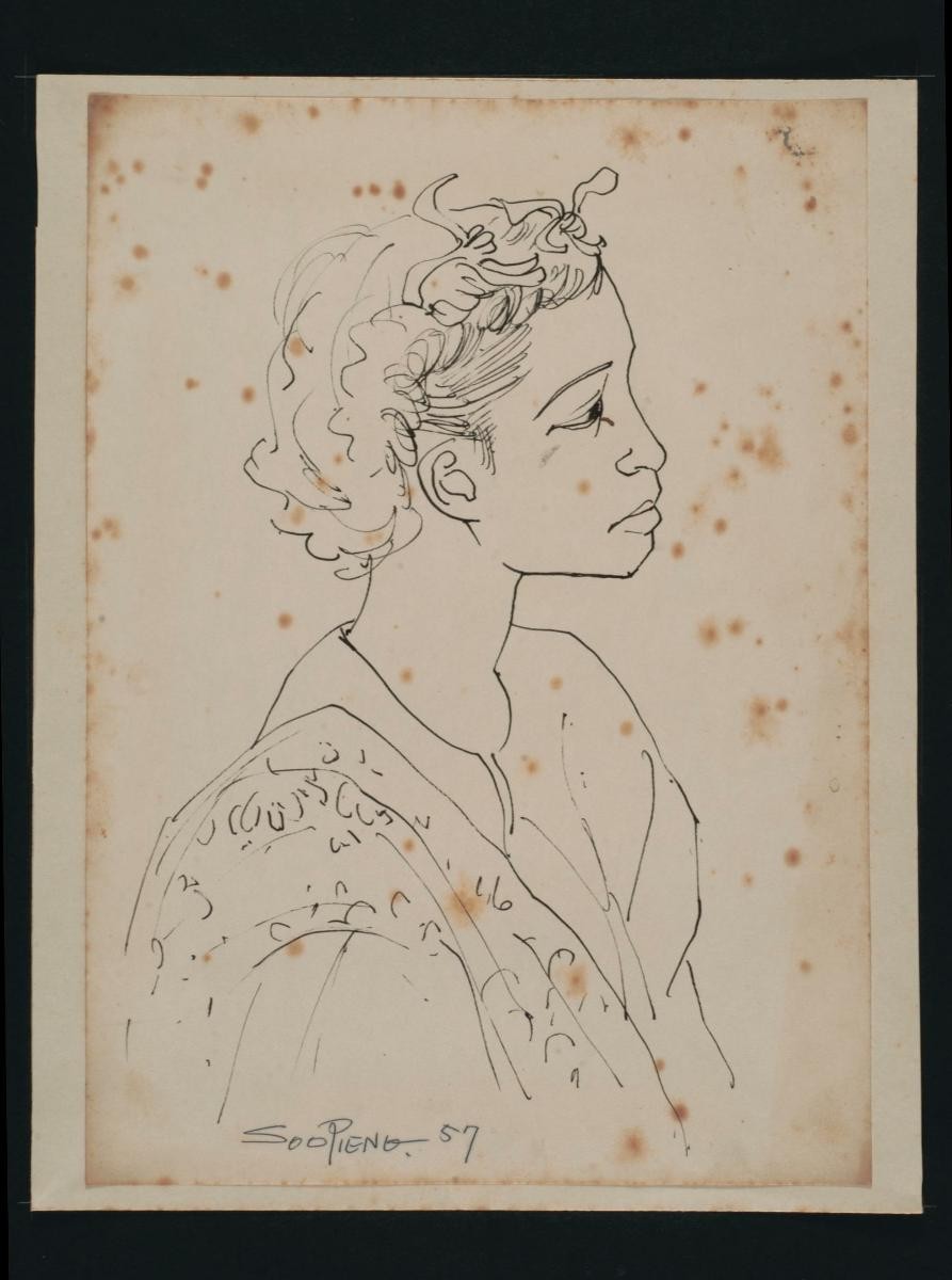 Untitled (Right Profile of Woman)