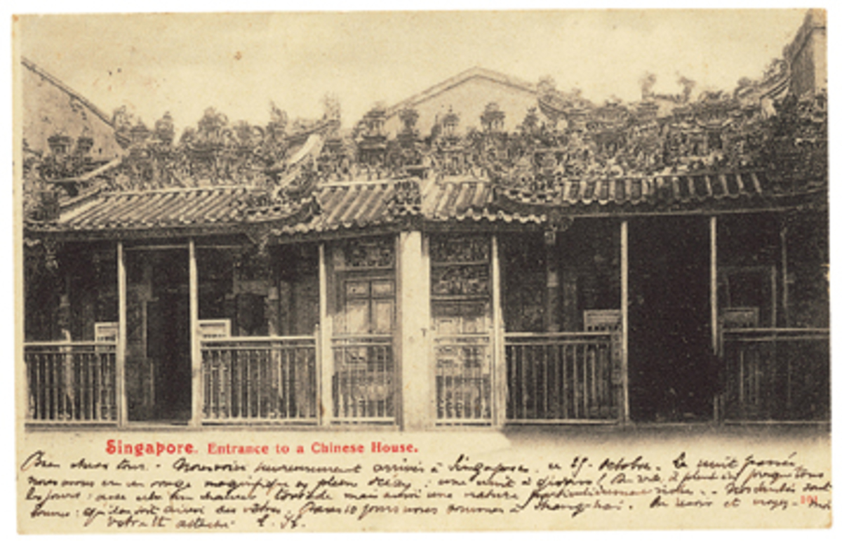 c1900 Wak Hai Cheng Bio Temple Postcard