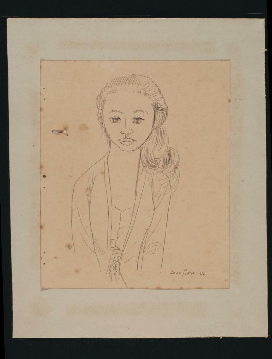 Untitled (Lone Woman with Styled Hair)