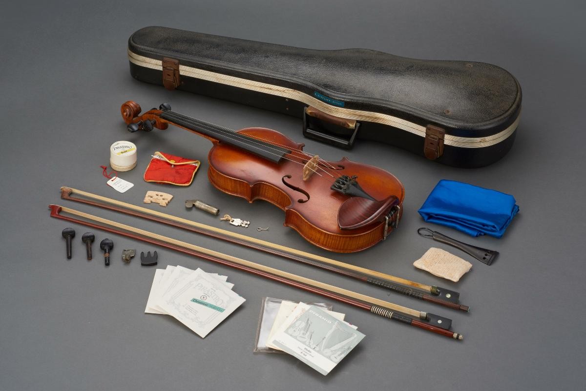 Violin from the collection of Mrs Marimuthu Gopalakrishnan