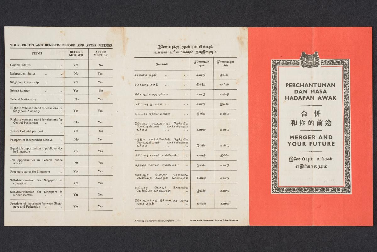 Flyer titled 'Merger and your future'