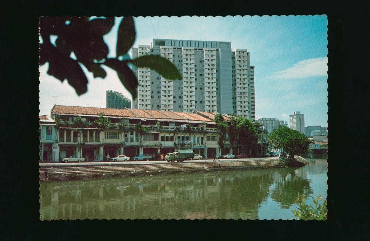 South bank of the Singapore River near Coleman Bridge