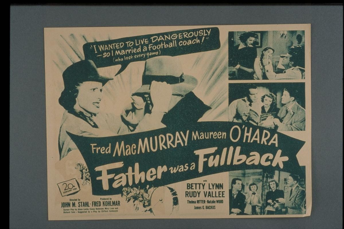Movie poster - "Father was a Fullback"