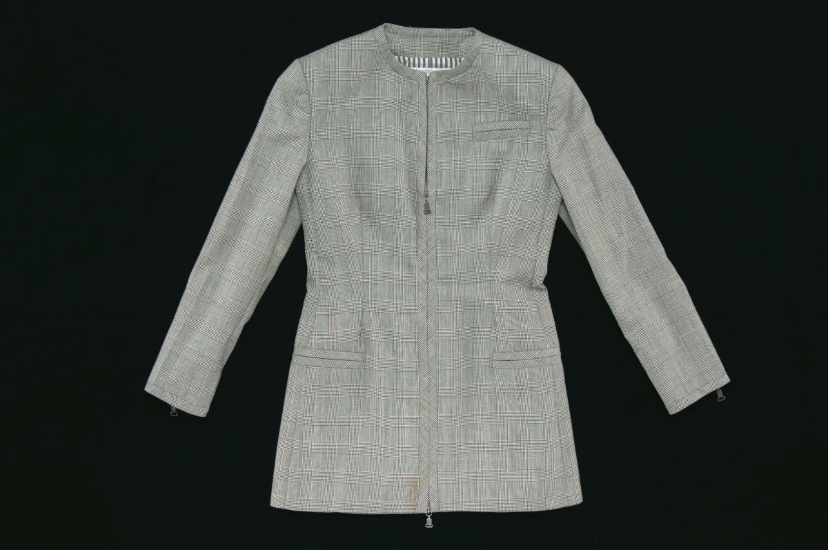 Gianfranco Ferre houndstooth Nehru jacket