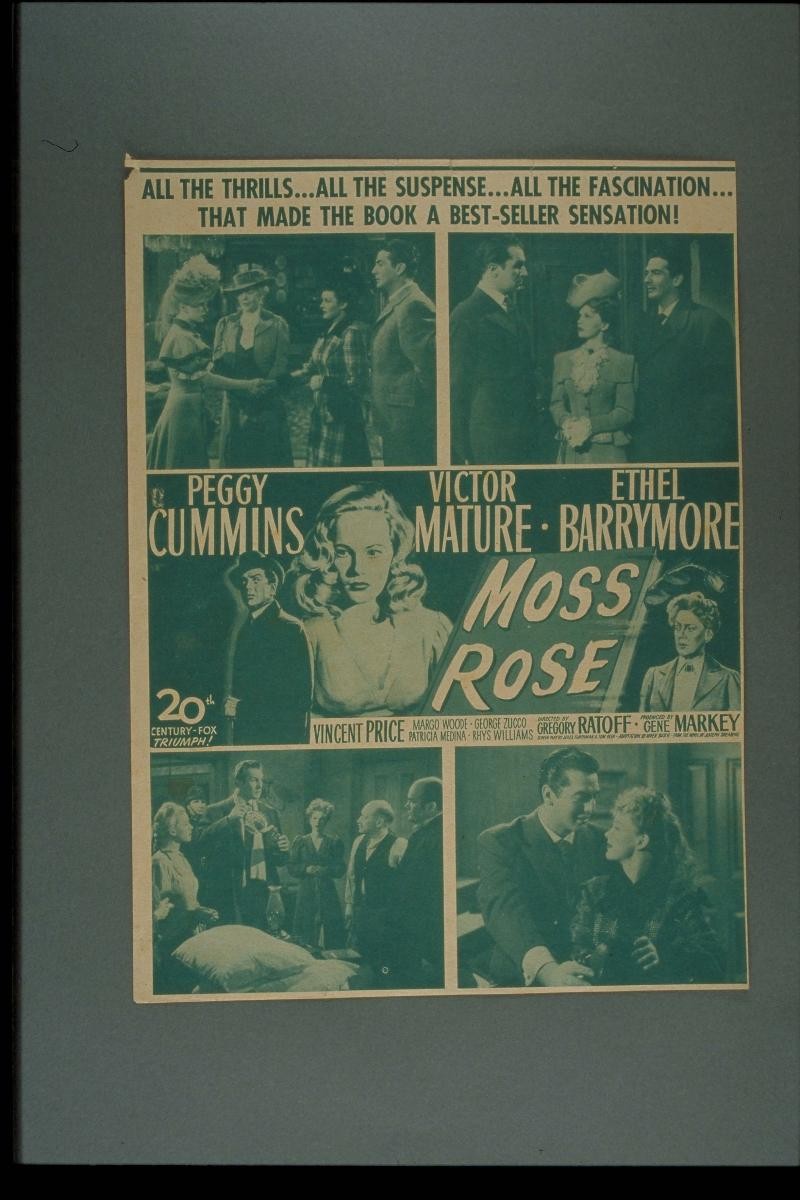 Movie poster for 'Moss Rose'