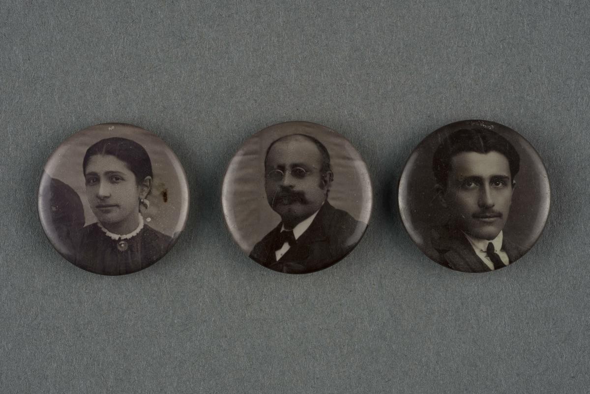 Set of Three Photograph Pins