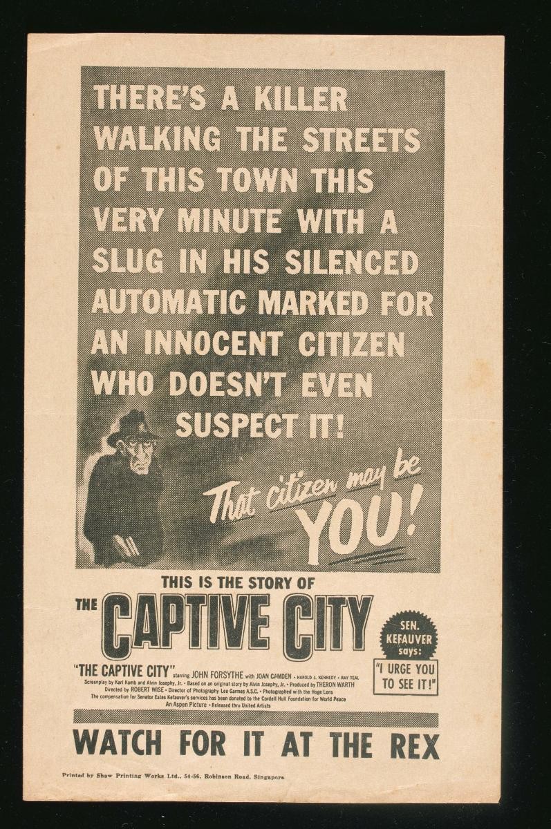 ‘The Captive City’ film poster