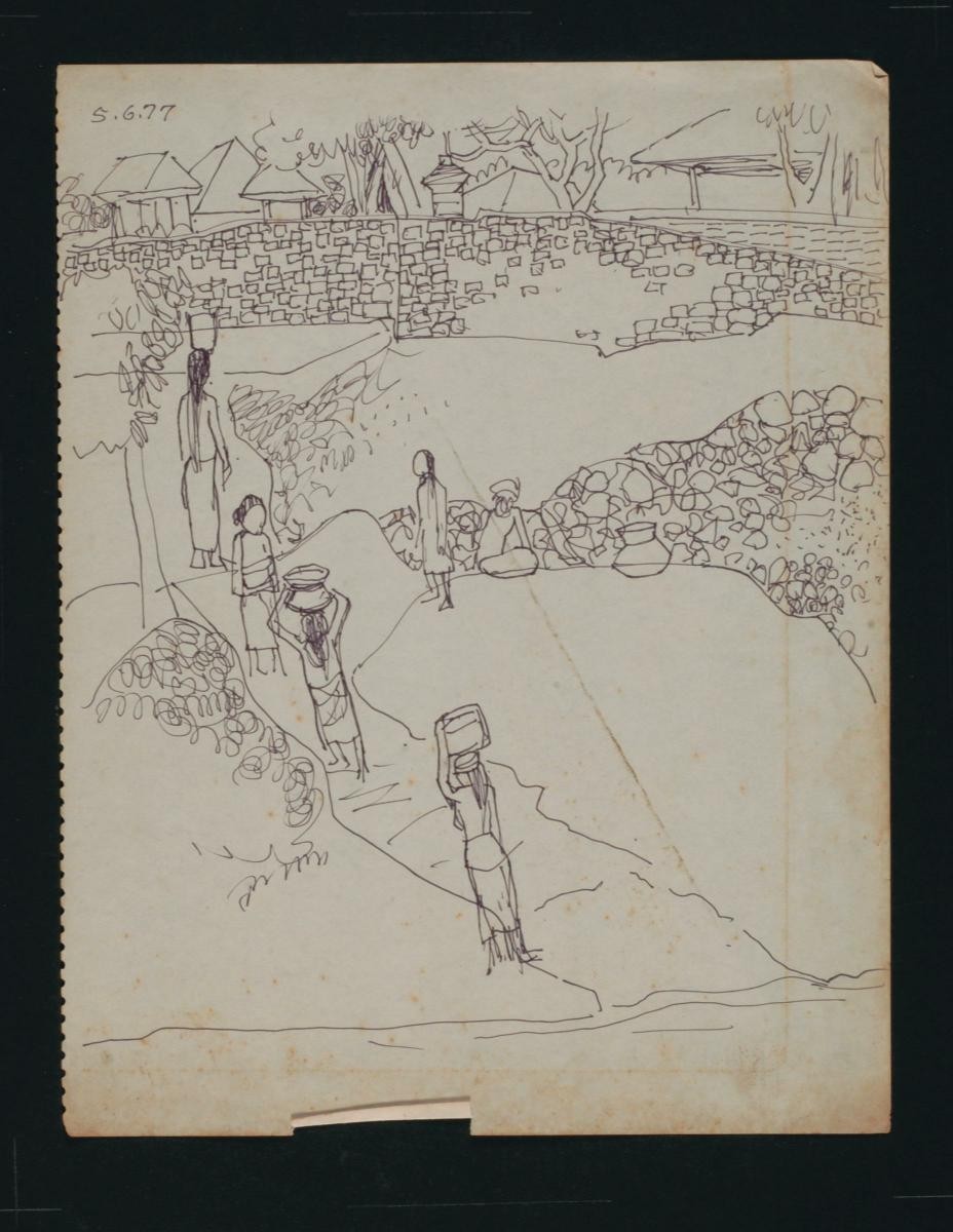 Untitled (Village Women by The River)