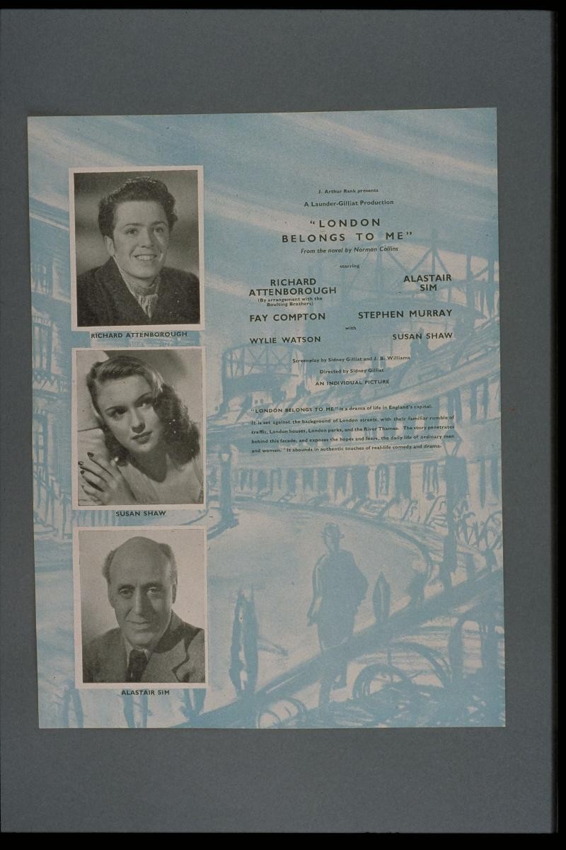 Movie poster - "London Belongs To Me"