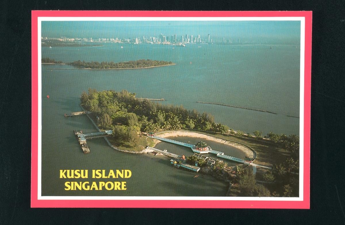 Aerial view of the Tua Pek Kong Temple at Kusu Island