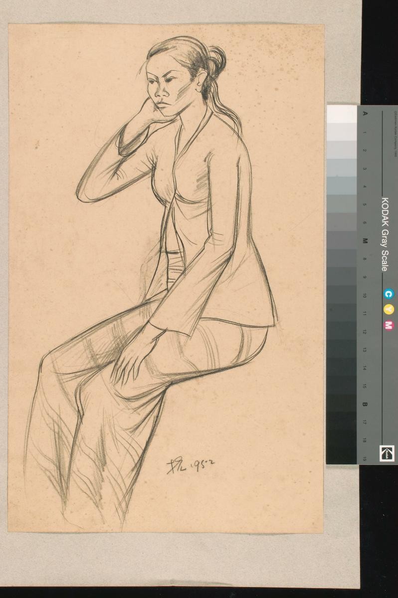 Malay Lady in Sitting position