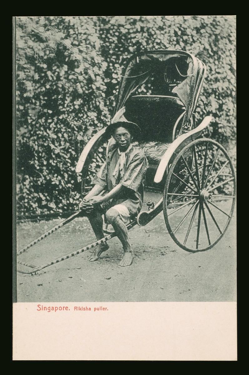 A rickshaw puller
