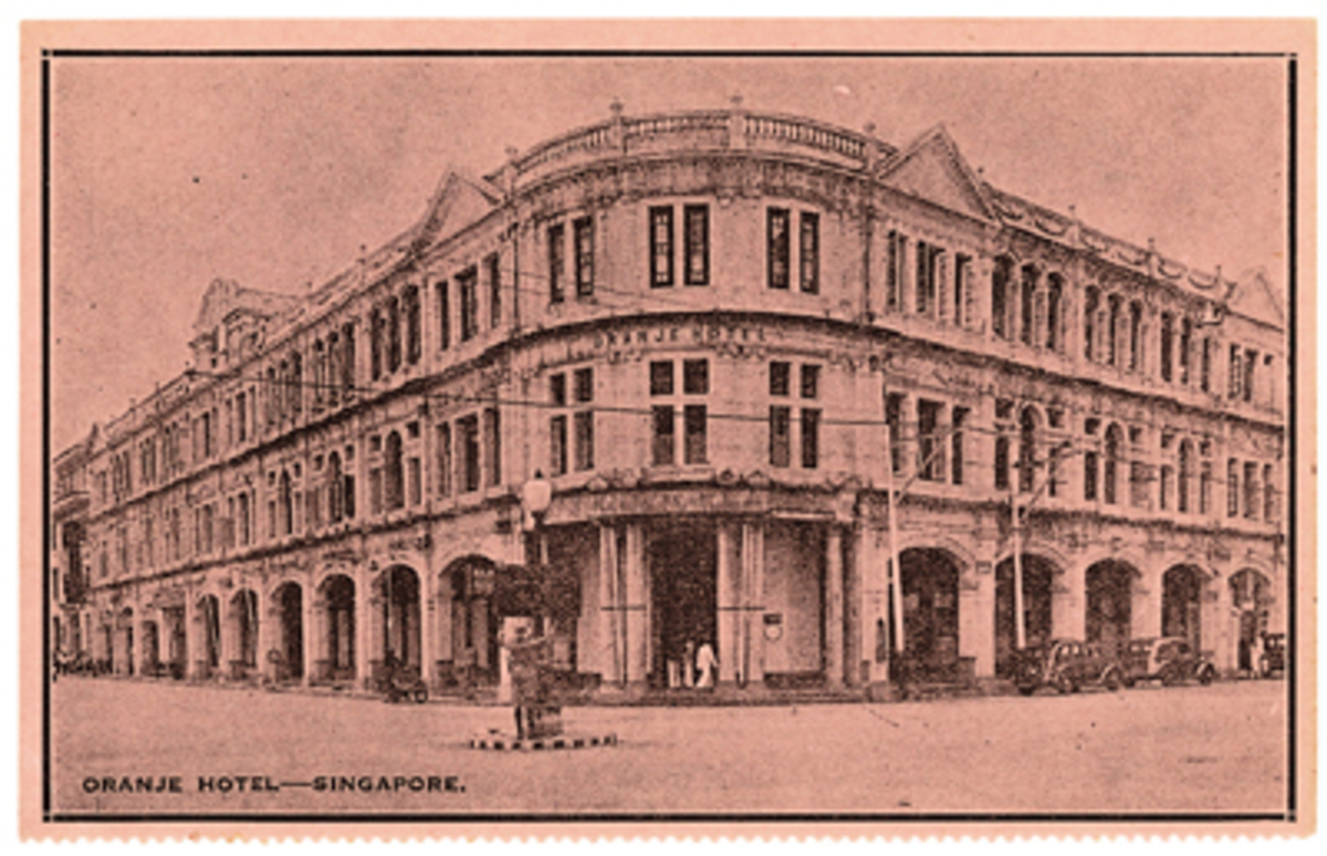 c1935 Oranje Hotel (pink) Postcard