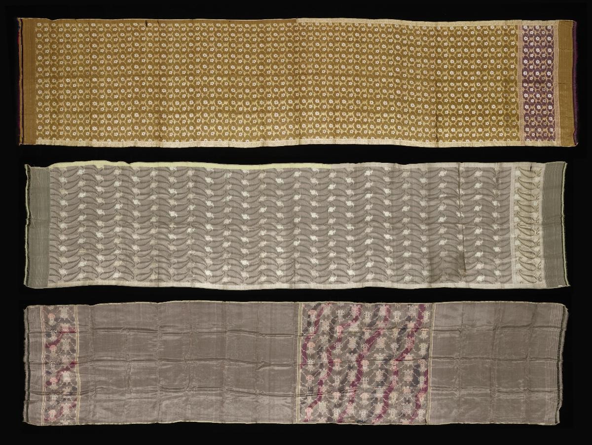 Three Wedding Saris belonging to Mrs Karthigesu