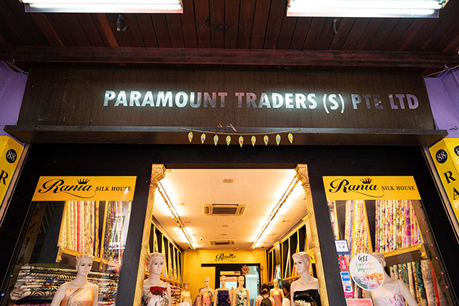 Signboard of Paramount Traders